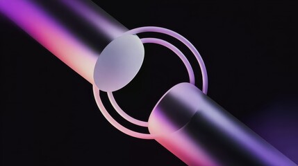 Light emitter glass background with 3D render, suitable for websites, social media, and innovative content.