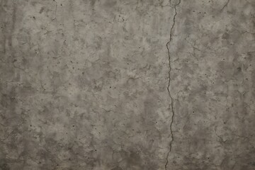 Fototapeta premium Detailed Gray Concrete Wall Texture with Crack Closeup Background, Industrial Grunge Look, Weathered Surface for Design, Construction Material