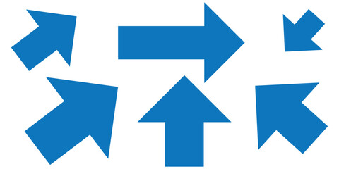 Fototapeta premium Long red arrows icon. Trendy long red arrow in flat style. Replaceable vector design. For your apps, websites and UI or UX design