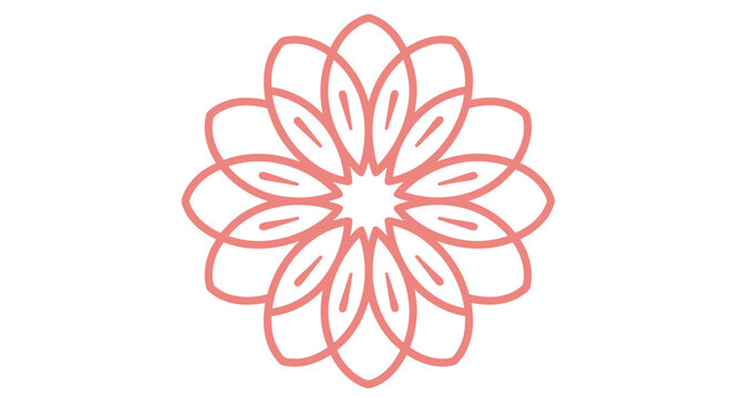 abstract flower pattern a delicate floral mandala design for holistic health and wellness brand identity perfect for spa and yoga studio promotional graphics