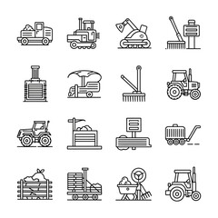 Essential agricultural machinery and tools collection for modern farming operations and rural projects