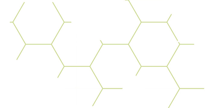 Green geometric hexagon pattern, a futuristic 3D vector illustration for modern business and technology web backdrop design - Powered by Adobe