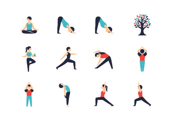 Yoga Poses for Health and Flexibility Illustrated Guide