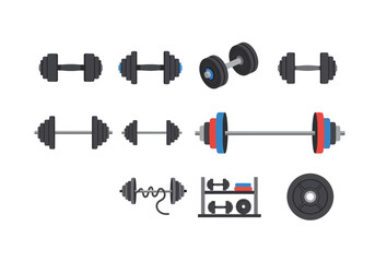Dumbbells A Collection of Fitness Equipment for Strength Training