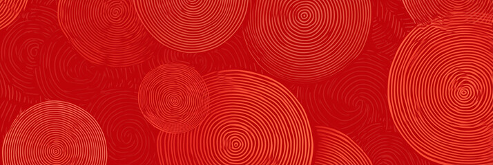 red background with a spiral pattern, seamless texture, flat design, chinese new year concept,