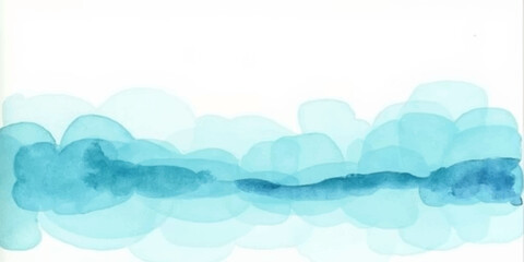 Blue summer sky and white clouds vector illustration for nature sea landscape design