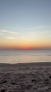 sunset over the sea