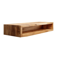 Stylish wooden shelf for modern interiors.