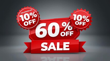 The 60% sale on a special offer into winter sale and summer sale 