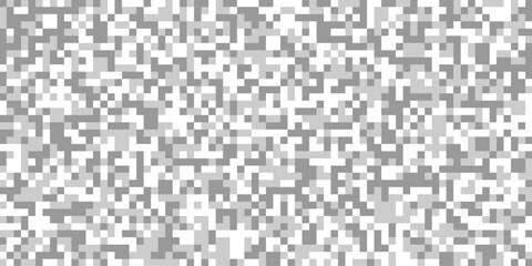 Abstract pixelated pattern gray and white censor bars with squares for horizontal pixelated bar texture for censorship effect, pixelated rectangle digital censorship effect isolated background.