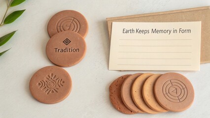 Engraved Artistic Cookies for Celebrations and Gatherings with Inspirational Messages on a Neutral Background