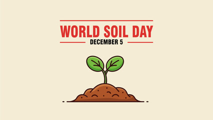 World Soil Day Vector Illustration for December 5th