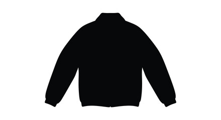 a black hooded sweatshirt presented on a white background a simple clothing item silhouette