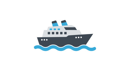 cruise ship sailing on ocean waves a ferry for travel representing vacation destinations and maritime adventures perfect for tourism websites