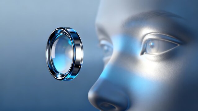 Generative AI enhancing perception through digital lens interaction.