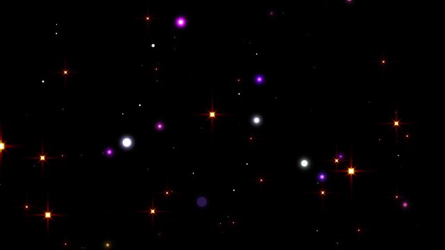 glitter stars particles background overlay, celebration particles lights background video, twinkle stars background animation effect festive holiday decoration, christmas colored bokeh light.