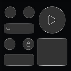 Abstract vector design with cmyk colors grayscale elements and helvetica and courier fonts