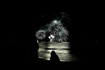 Summer closing fireworks in Versilia