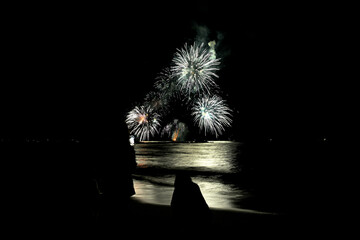 Summer closing fireworks in Versilia