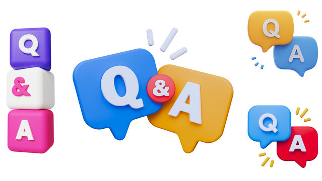 Q& A Icons and Blocks question and answer symbol