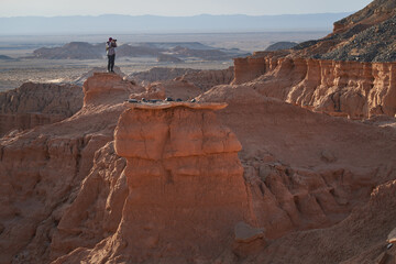 The Breathtaking and Stunning Landscape of Desert Cliffs and Vast Valleys
