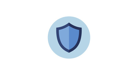 security shield for data protection showing cyber safety in a light blue design ideal for illustrating internet security  website protection