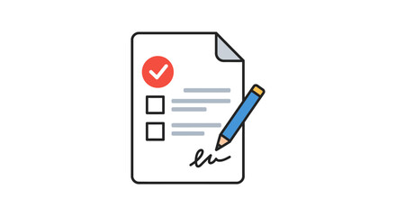 signing document completing a form with a pen the documents checklist for task completion illustrating document completion and process accuracy.