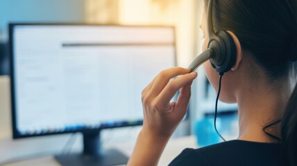 Dedicated Support: A focused individual provides dedicated support, deeply engrossed in their work while navigating the digital landscape. A glimpse into the world of customer service.