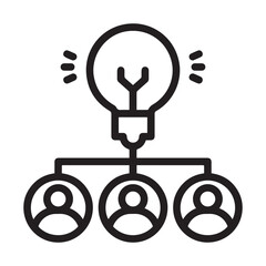 Creative director icon glyph style vector illustration