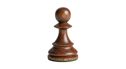Classic wooden chess pawn piece strategic game play strategy board game hobby