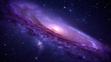 Fototapeta premium Spiral galaxy in deep space starry background