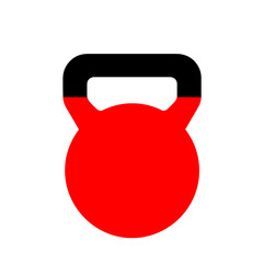Fototapeta premium Red devil head silhouette, simple illustration on transparent background