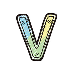 Playful Hand-Drawn Icon Vector Illustration with Bold Lines and Dynamic Style for Creative Graphic Design