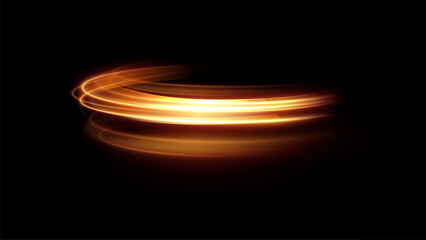 Futuristic golden speed lines tech-inspired vector backdrop, concept of data transfer, innovation. Great for tech company presentations, startup websites, data flow visualizations, fintech apps