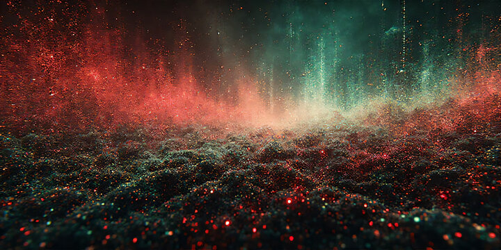 Digital static noise colorful RGB pixel noise vibrant artistic - Powered by Adobe