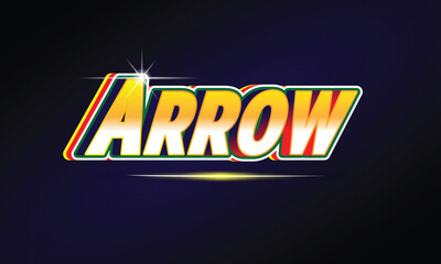arrow Text Effect  illustration