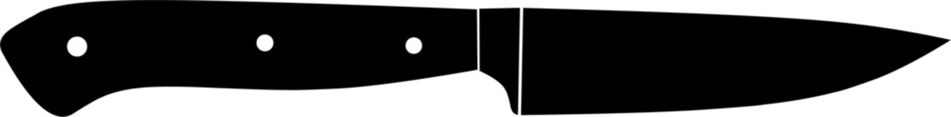 Obraz premium kitchen knife silhouette vector isolated