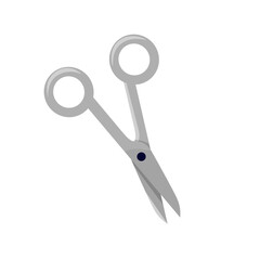 Operating Medical Scissors Vector – Surgical Device Icon