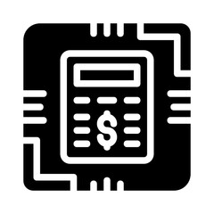 Smart accounting calculator with dollar sign suitable for finance and accounting concepts in presentations, websites, and marketing materials.
