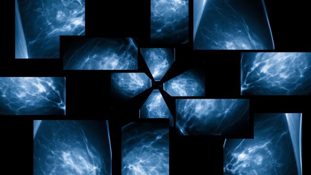 Fractal patterns in blue with dark background