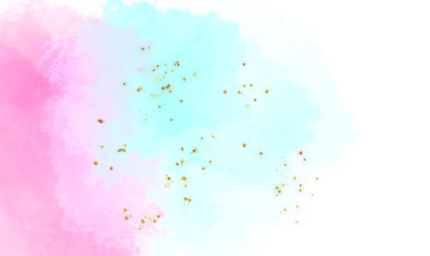  Soft pastel watercolor splashes with subtle glitter accents