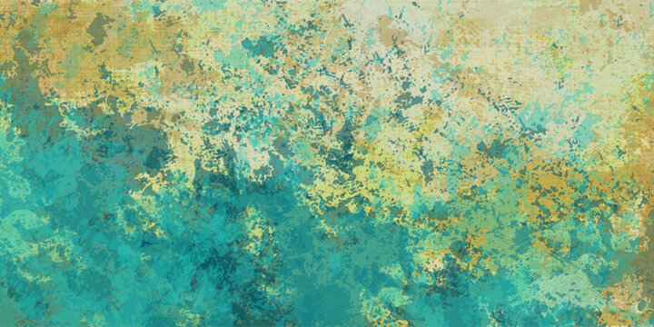 Veined grunge background or scratched texture with vintage feeling and different color patterns: yellow (beige); green; blue; red (orange); cyan. EPS 10