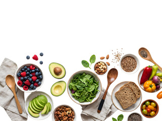 A Colorful and Healthy Spread of Fresh Fruits and Vegetables for a Nutritious Meal