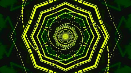 Colorful tunnel video loop creating a dynamic and engaging motion background for visual experiences