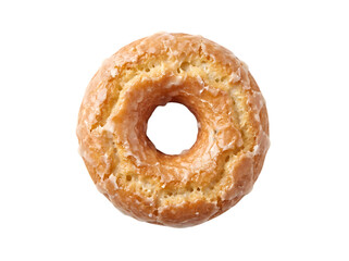 Delicious Glazed Doughnut Exuding a Sweet Aroma Perfect for Any Time of Day