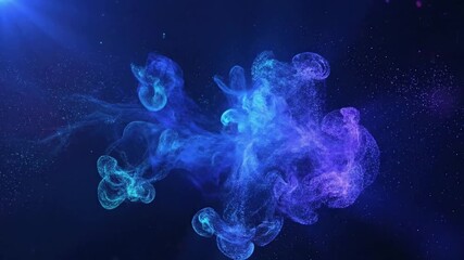 Microscopic fluid dynamics captured in slow motion, highlighting the mesmerizing dance of abstract, organic shapes and vibrant, flowing textures. Close up shot emphasizing the intricate details and?