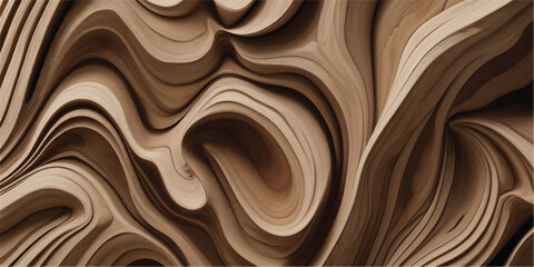 Wood texture background pattern in brown and gold color