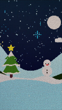 Christmas Holiday Knit Sweater Multiple Variations Vertical Background