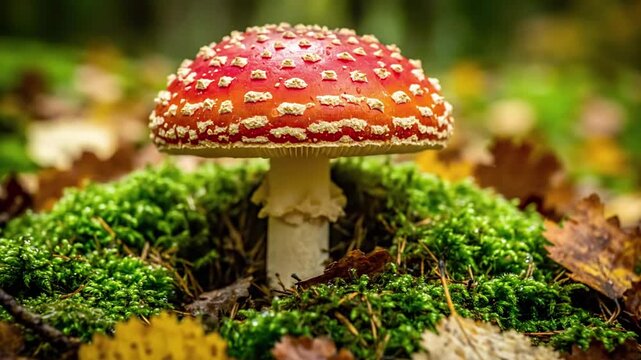 Illustrating the beauty of natural decomposition and growth cycles, showcasing the raw, untouched essence of the natural world. Showcasing the organic processes of nature