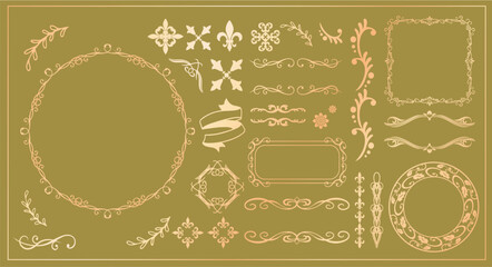 Antique Frame Design Vector Set